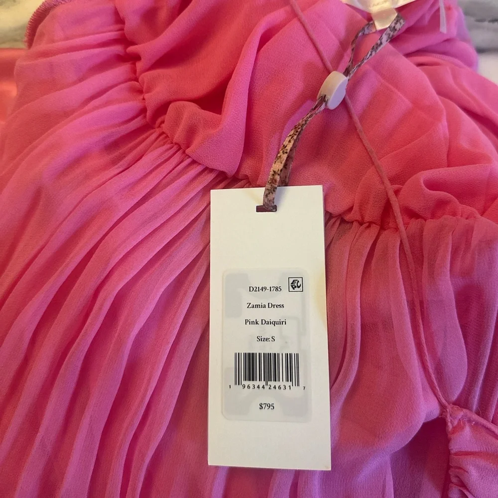LoveShackFancy ZAMIA DRESS IN PINK DAIQUIRI - Picture 8 of 8